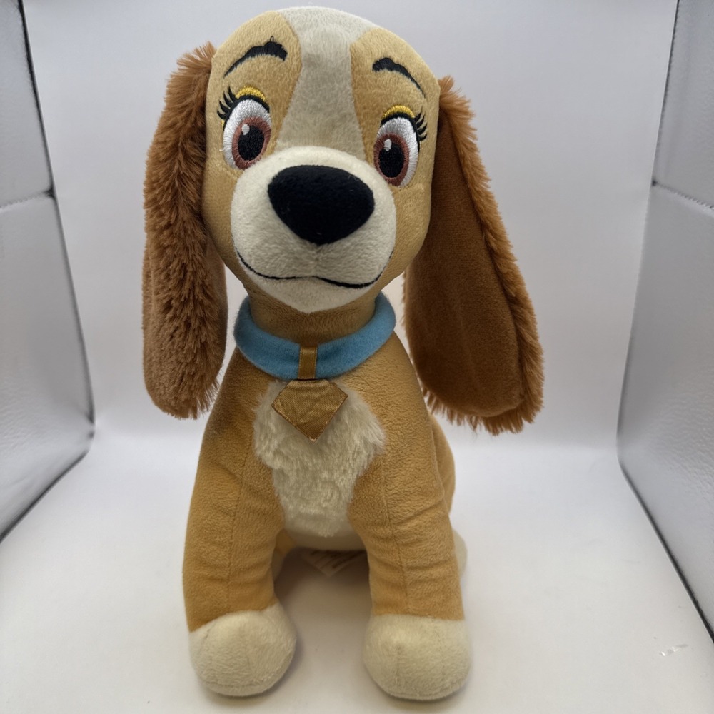 Disney Lady Plush Lady and the Tramp Dog Stuffed Animal Toy 12"